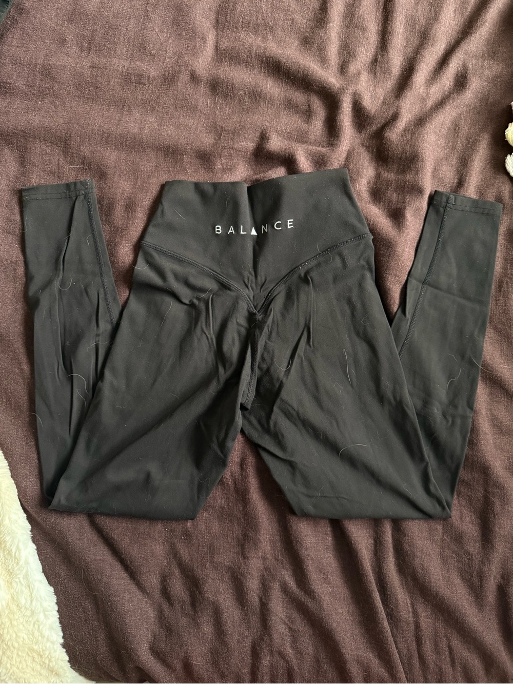 Balance High-Waist Black Leggings for Women
